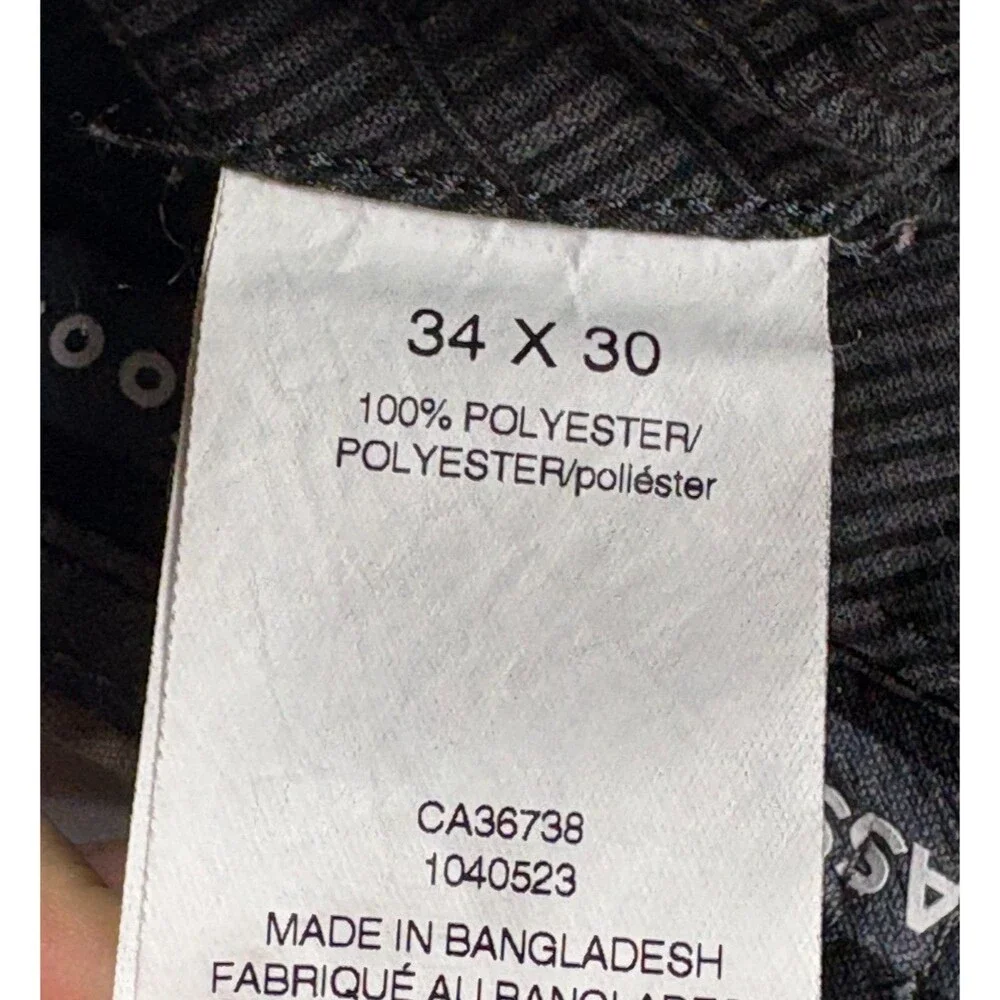 Haggar Cool Right Performance Flex Pants Mens 34x30 Khaki Classic Fit Flat Front - Picture 6 of 10